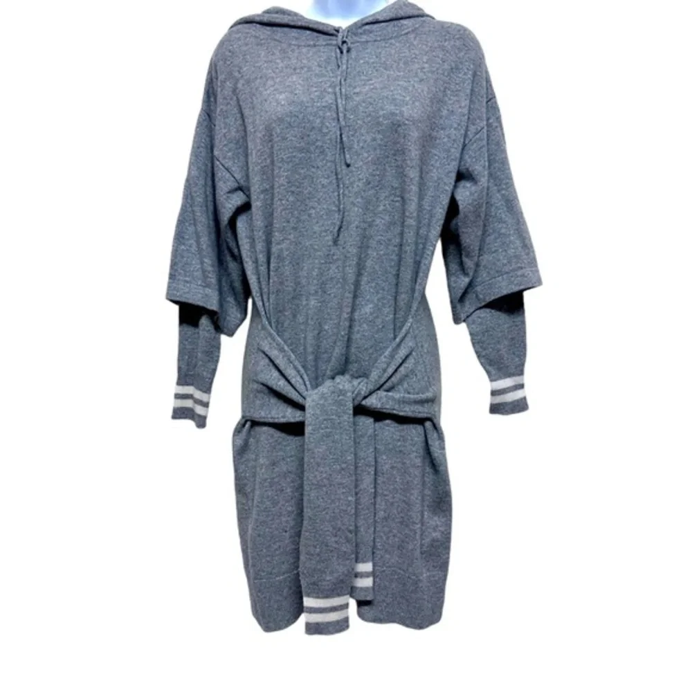 Sandro Brunelle Dress Sz 4 Sweater Waist-tie Wool Cashmere-blend luxury
